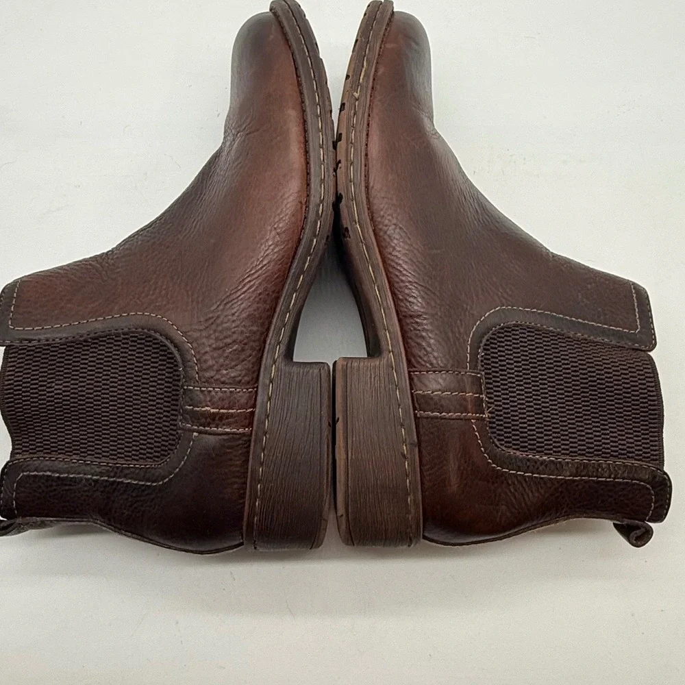 Comfortiva Align Brown Leather Chelsea Boots Women's Size 10 M ankle‎ destessed